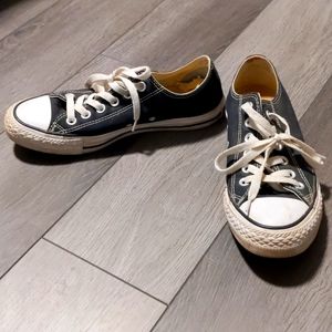 Blue Converse shoes